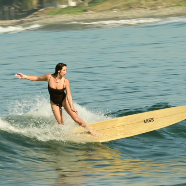 new surf film of karina rozunko , surfers journal, surfing, surfer, longboard, vans